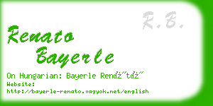 renato bayerle business card